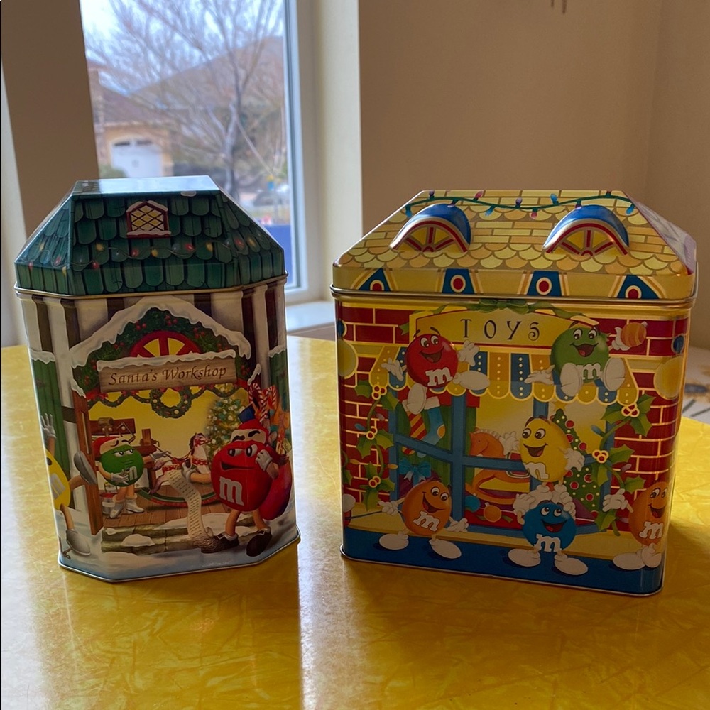 M&M's Decorative Tin Set 1996 & 1999